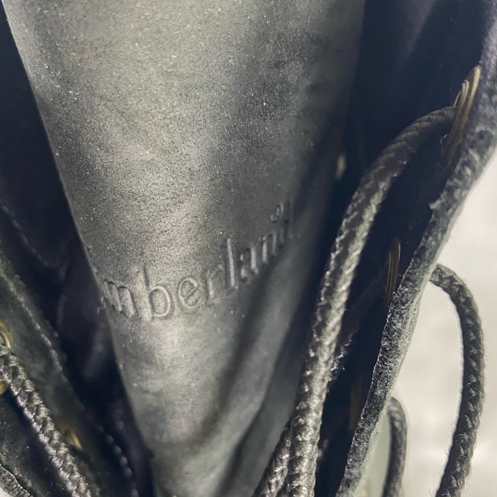 Timberland Black Leather Suede Glancy 3.5” Heel 8432A 4834 Size 10 EUC - Picture 13 of 16